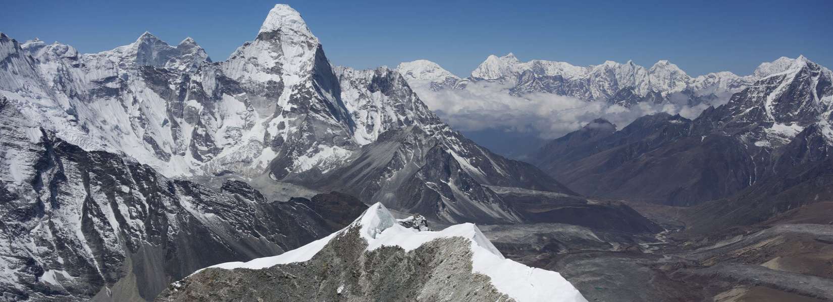 view of neighboring mountain from island peak