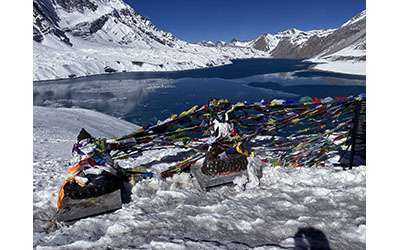 Sparkling Tilicho Lake at 4919 m